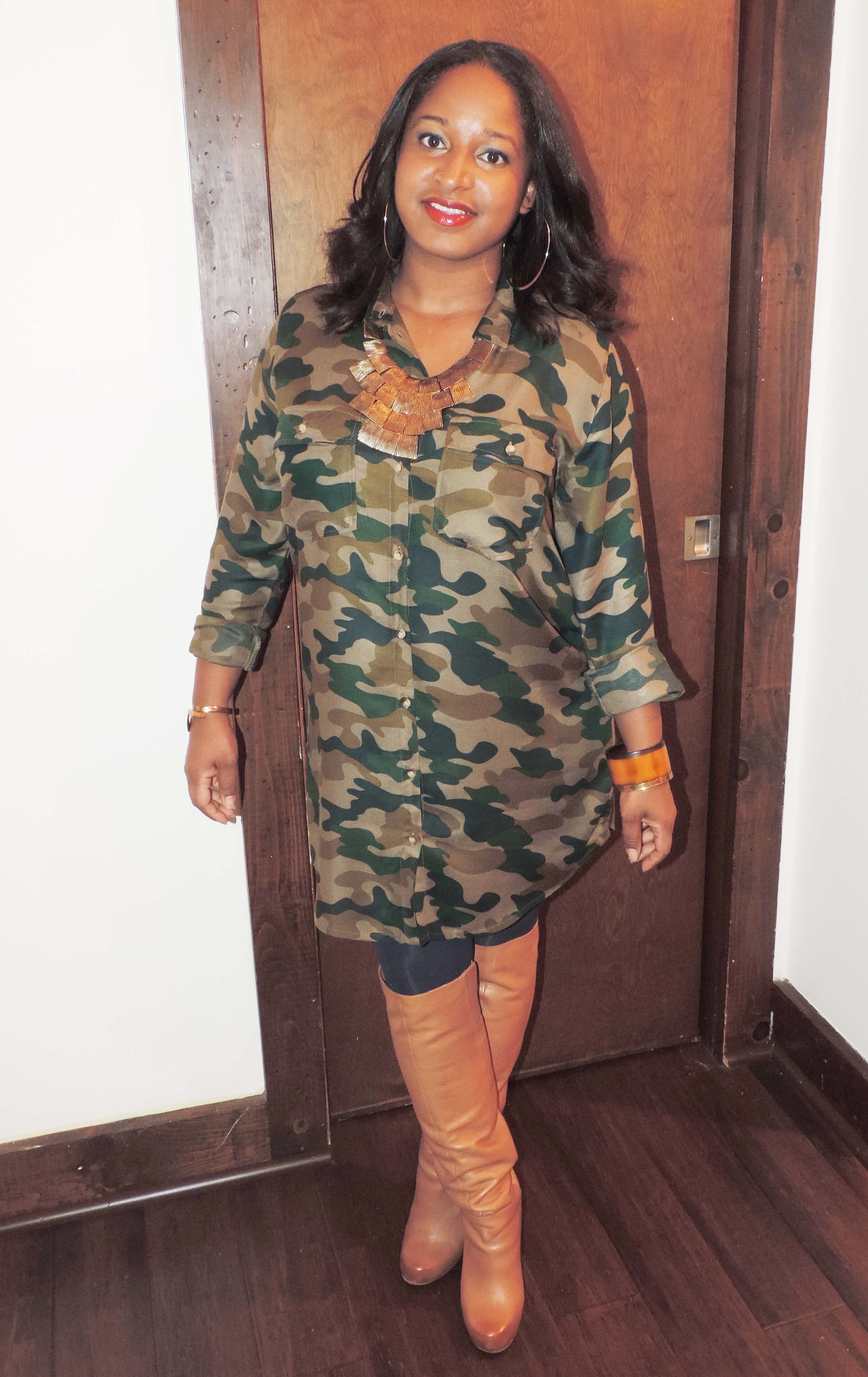 Army Shirt Dress_Overthekneeboots1