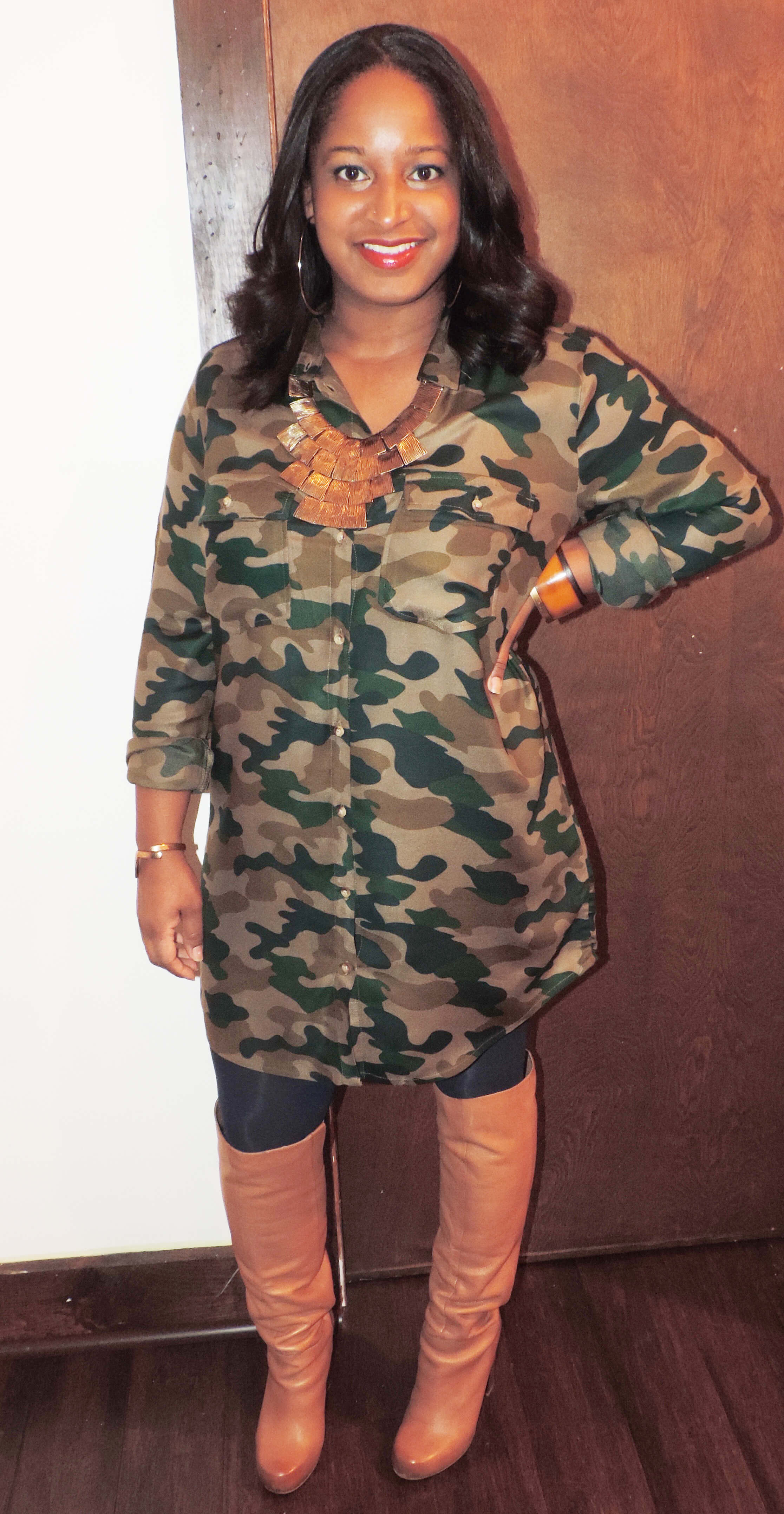Army Shirt Dress_Overthekneeboots2